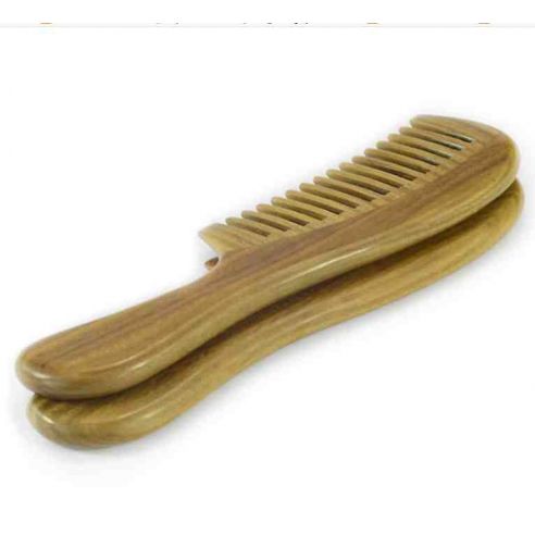 Sandalwood hairbrush wide teeth 20cm buy in online store
