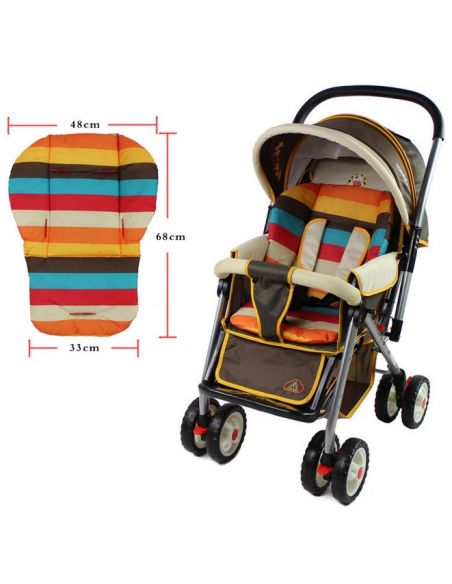 Mattress in the stroller, car seat, haul for feeding - Rainbow (cotton) buy in online store