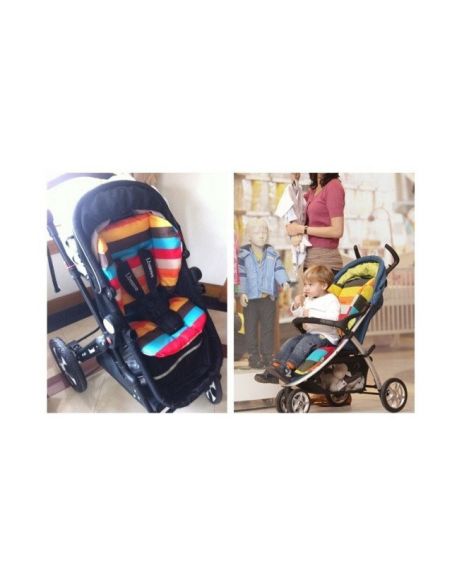 Mattress in the stroller, car seat, haul for feeding - Rainbow (cotton) buy in online store