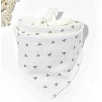 Whirl, bib, araphak on the button - gray triangles buy in online store