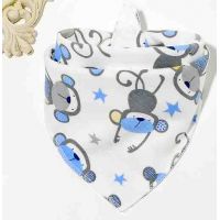Whirl, bib, araphak on the button - blue monkeys buy in online store