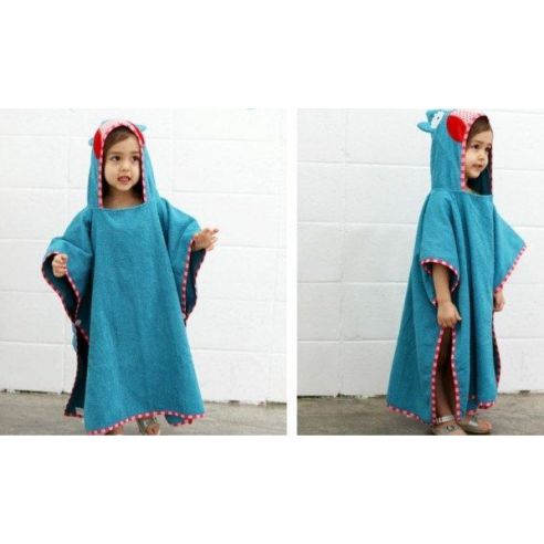 Children's Towel Cape Poncho (Analog Skip Hop) Hooded - Owl 60 * 120 buy in online store