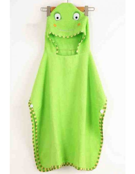 Children's Towel Cape Poncho (Analog Skip Hop) Hooded - Frog 60 * 120 buy in online store