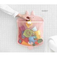 Mesh Organizer for storing toys in the bathroom animal + 2 vacuum hook - pink buy in online store 2