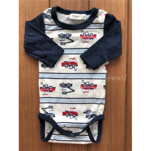 Body with Hands Name IT Pure Merino Wool Blue with White and With Machines Size 68 buy in online store