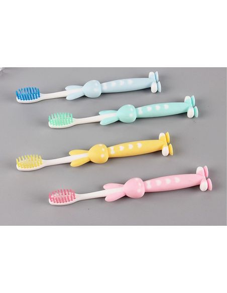 Baby toothbrushes on suckers bunnies - 4pcs in pack buy in online store Baby toothbrushes on suckers bunnies - 4pcs in pack buy in online store