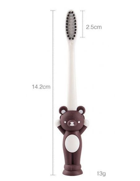 Baby Toothbrushes on Squakes Bear - 4pcs buy in online store Baby Toothbrushes on Squakes Bear - 4pcs buy in online store