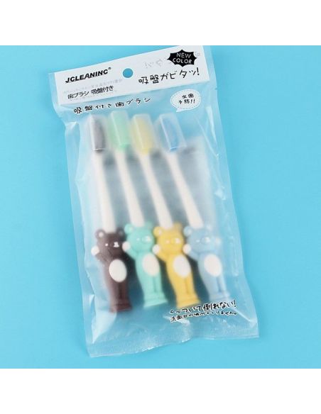 Baby Toothbrushes on Squakes Bear - 4pcs buy in online store Baby Toothbrushes on Squakes Bear - 4pcs buy in online store