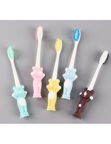 Baby Toothbrushes on Squakes Bear - 4pcs buy in online store Baby Toothbrushes on Squakes Bear - 4pcs buy in online store
