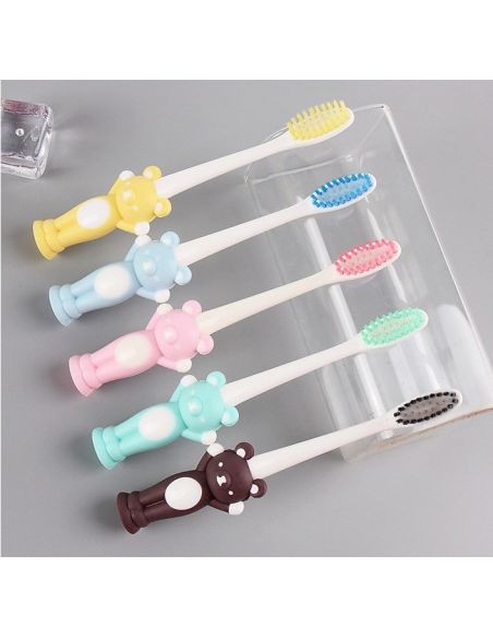 Baby Toothbrushes on Squakes Bear - 4pcs buy in online store Baby Toothbrushes on Squakes Bear - 4pcs buy in online store