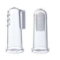 Baby toothbrush on finger - 3pcs + case buy in online store 2