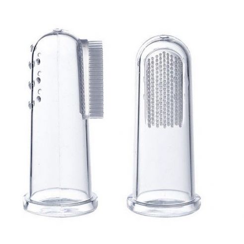 Baby toothbrush on finger - 3pcs + case buy in online store