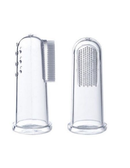 Baby toothbrush on finger - 3pcs + case buy in online store