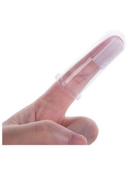 Baby toothbrush on finger - 3pcs + case buy in online store