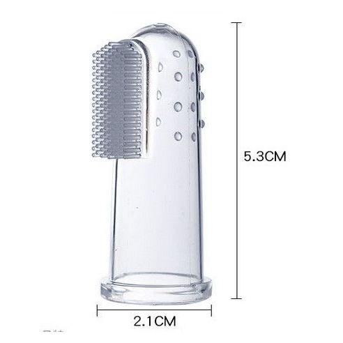 Baby toothbrush on finger - 3pcs + case buy in online store