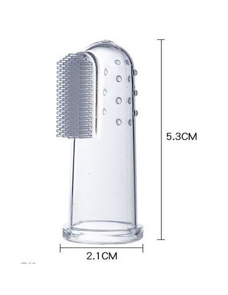 Baby toothbrush on finger - 3pcs + case buy in online store