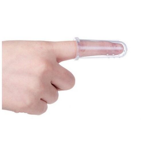 Baby toothbrush on finger - 3pcs + case buy in online store