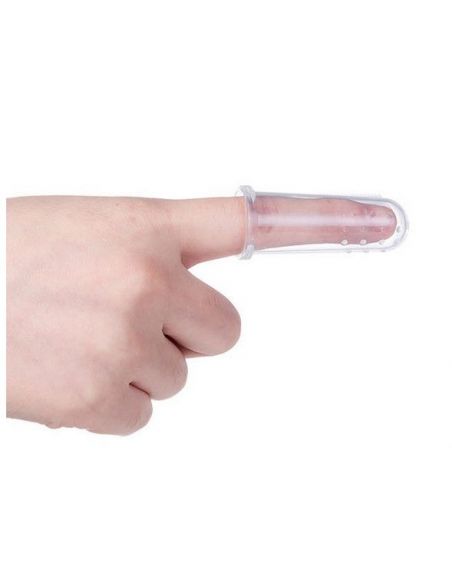 Baby toothbrush on finger - 3pcs + case buy in online store