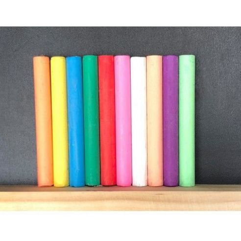 Water soluble dustless chalk color + 1pc holder for chalk buy in online store