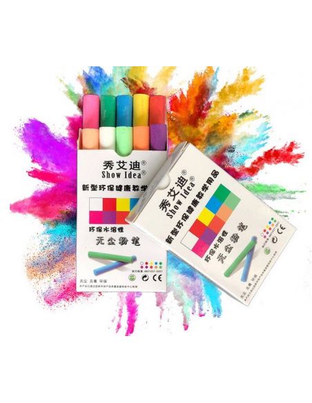 Water soluble dustless chalk color + 1pc holder for chalk buy in online store Water soluble dustless chalk color + 1pc holder for chalk buy in online store