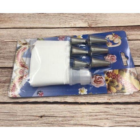 Confectionery set (confectionery bag, adapter + 6 nozzles) buy in online store