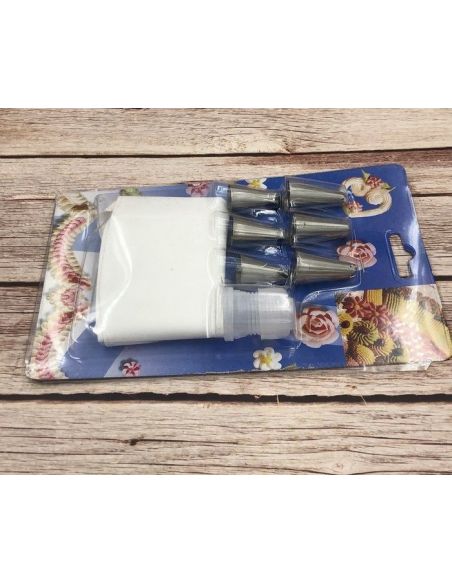 Confectionery set (confectionery bag, adapter + 6 nozzles) buy in online store