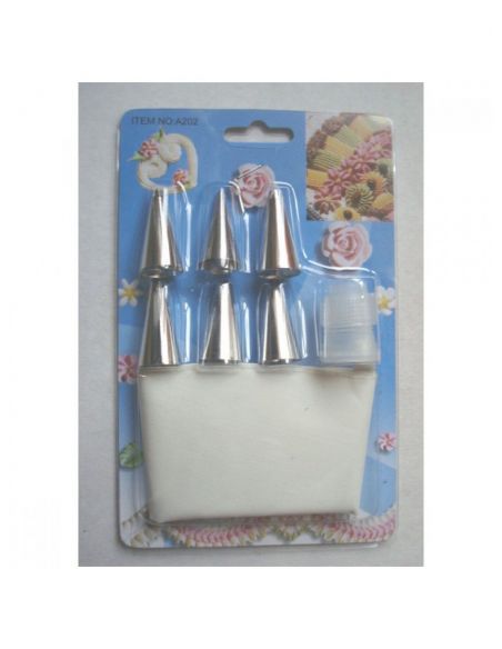 Confectionery set (confectionery bag, adapter + 6 nozzles) buy in online store