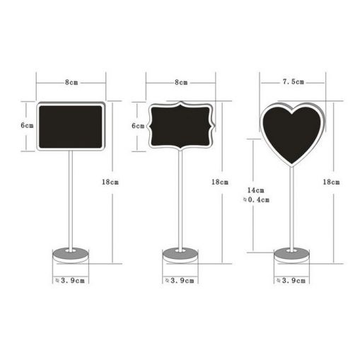 Cretaceous plates, wood price tags - on the rack 10pcs buy in online store