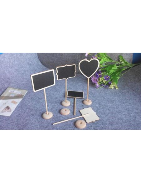 Cretaceous plates, wood price tags - on the rack 10pcs buy in online store