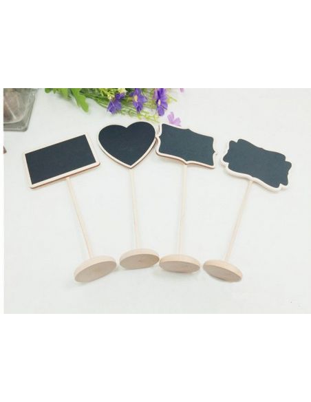 Cretaceous plates, wood price tags - on the rack 10pcs buy in online store