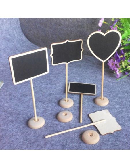 Cretaceous plates, wood price tags - on the rack 10pcs buy in online store