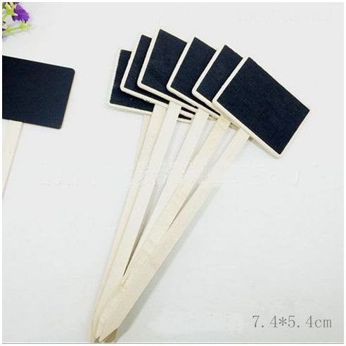 Chalk price tag, tree plate - on a chopstick 10pcs buy in online store