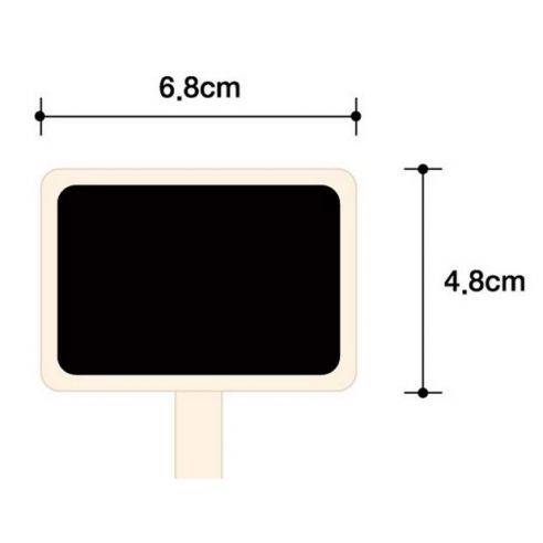 Chalk price tag, a knob of a clothespin tree - on a chopstick 10pcs buy in online store