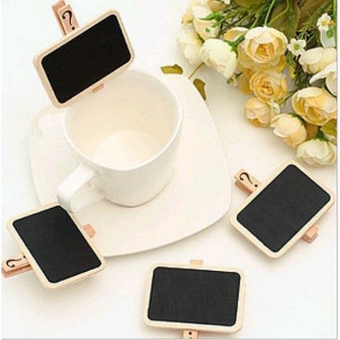 Chalk price tag, a knob of a clothespin tree - on a chopstick 10pcs buy in online store