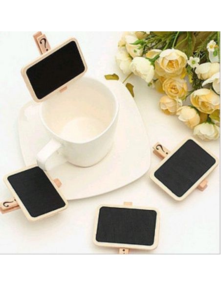 Chalk price tag, a knob of a clothespin tree - on a chopstick 10pcs buy in online store