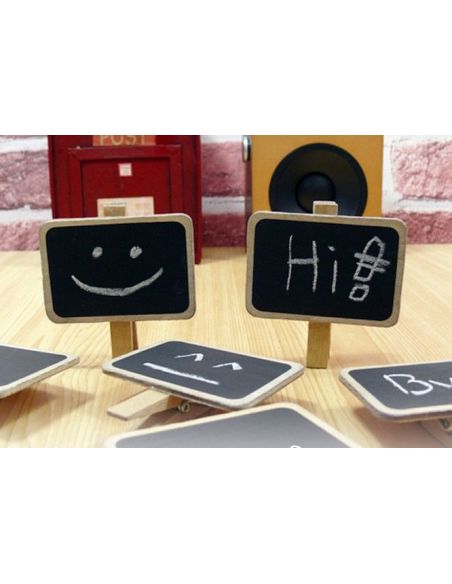 Chalk price tag, a knob of a clothespin tree - on a chopstick 10pcs buy in online store