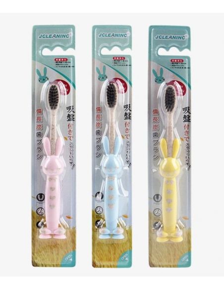 Children's toothbrush with adding bamboo coal on suckers buy in online store