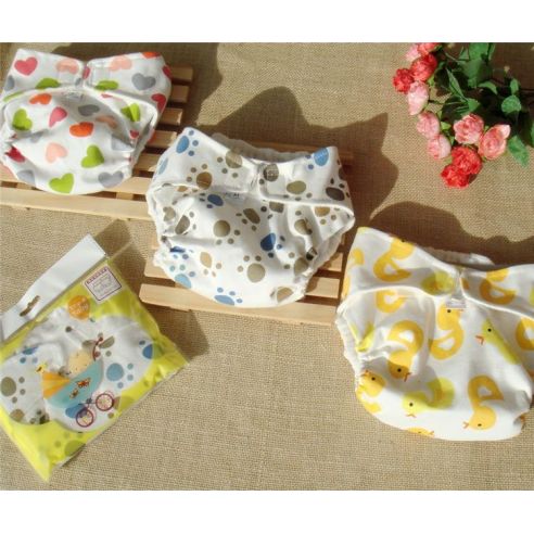 Reusable diaper on cotton velcro - L buy in online store
