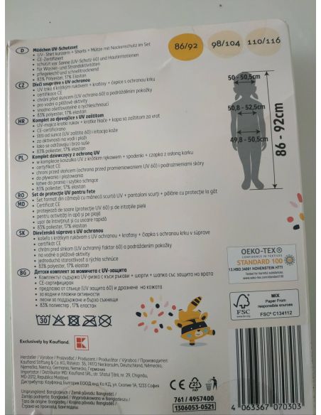 Sunscreen bathing suit kuniboo for girl buy in online store