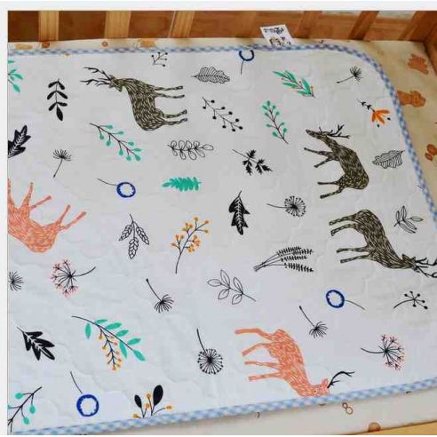 Double-sided cotton diaper with layers - size 50 * 70cm buy in online store