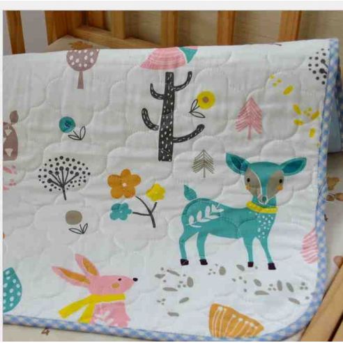 Double-sided cotton diaper with layers - size 50 * 70cm buy in online store