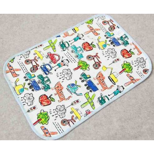 Diaperwood waterproof double-sided cotton knitwear (funny drawings) - size 50 * 70cm buy in online store