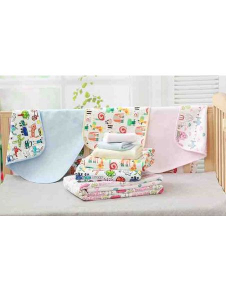 Diaperwood waterproof double-sided cotton knitwear (fun drawings) - size 60 * 75cm buy in online store