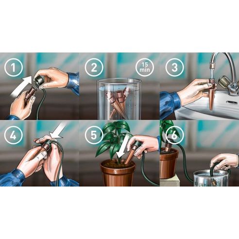 Drip (automatic) watering for indoor plants- (2pcs / pack) buy in online store