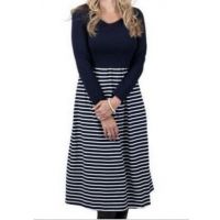 Dress for pregnant and nursing dark blue -m buy in online store