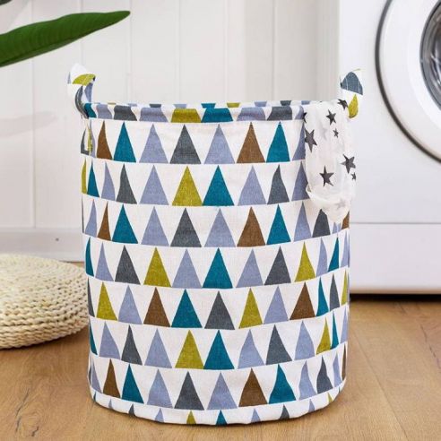 Basket is a large cotton toy (without tightening) - triangles buy in online store