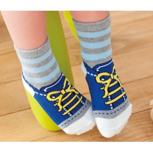 Children's socks made of cotton and wool, anti-slip socks ➤